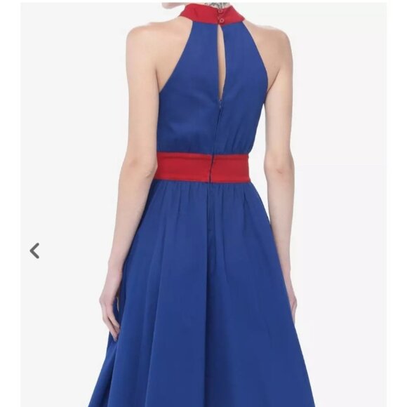 Her Universe Marvel Captain Carter Halter Dress Her Universe Exclusive - Picture 3 of 5